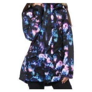 Burton White Collection DryRide Tiedye Snowboard Jacket L